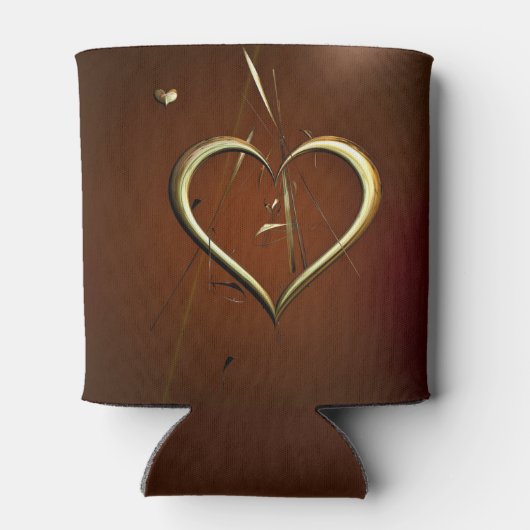 Liebe Splitter Gold Drinks Cooler Dosenkühler (Rückseite)