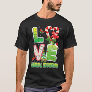 Liebe Sport Weihnachten Santa Hut Schüler T-Shirt