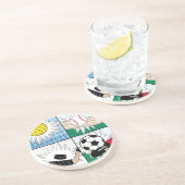 "Liebe Sports" Sandstein Untersetzer (Seite)