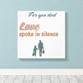 🖼️ Liebe sprach in Stille - Herzliche Mauer Leinwanddruck (Insitu (Holzboden))