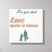 🖼️ Liebe sprach in Stille - Herzliche Mauer Leinwanddruck (Vorderseite)