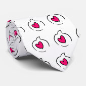 Liebe-Sprache-Blase Krawatte (Gerollt)