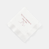 Liebe Sprache: Pinot Noir Party Napkins Serviette (Ecke)