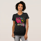 Liebe-Sprichwort-Bibel-Vers-Neonfarben-Spritzer T-Shirt (Vorne ganz)
