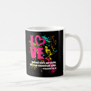 Liebe Sprichwörter Bibel Verse Neon Paint Spritze Kaffeetasse