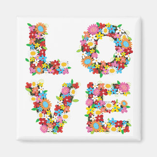 LIEBE Spring Flowers Magnet