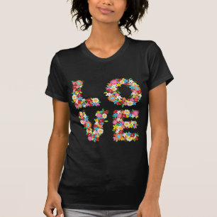 LIEBE Spring Flowers Valentine Wedding Gift T - Sh T-Shirt