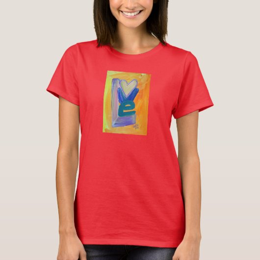 Liebe Spring Inspiration Word Stack Art Shirts (Vorderseite)