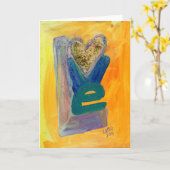 Liebe Spring Stack Glitzer Hinweis oder Grußkarte Karte (Gelbe Blume)