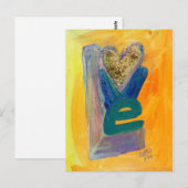 Liebe Spring Stack Glitzer Postkarte (Vorne/Hinten)
