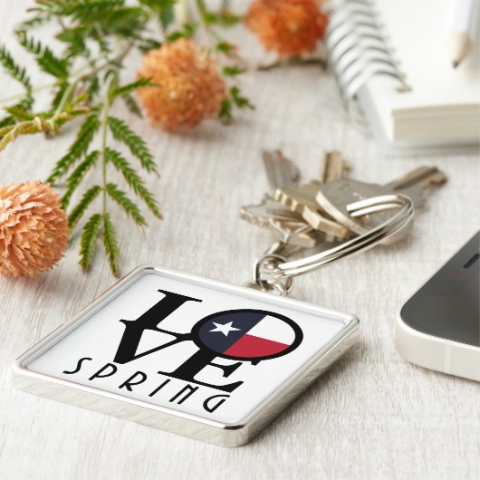 LIEBE Spring Texas Schlüsselanhänger (Seite)