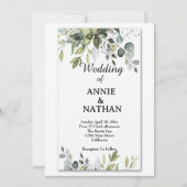 Liebe Sprouts: Eine Eukalyptus-Hochzeit Einladung (Vorderseite)