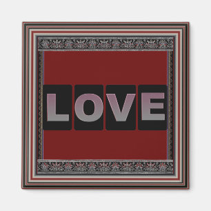 Liebe Square Magnet
