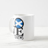 LIEBE St Andrews Scotland 11oz Kaffeetasse (Vorderseite Links)