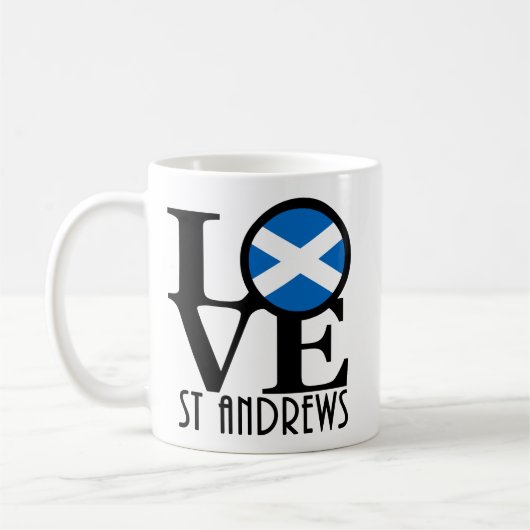 LIEBE St Andrews Scotland 11oz Kaffeetasse (Links)