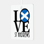 LIEBE St Andrews Scotland Ornament Aus Metall (Vorderseite links)