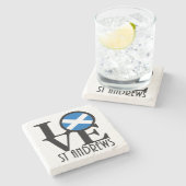 LIEBE St Andrews Scotland Steinuntersetzer (Seitenansicht)