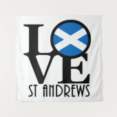 LIEBE St Andrews Scotland Wandteppich (Vorderseite (Horizontal))