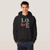 Liebe St Louis Flag Zuhause Family St Louisan Miss Hoodie (Vorne ganz)