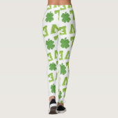Liebe St Patrick's Day Clover Leggings (Rückseite)
