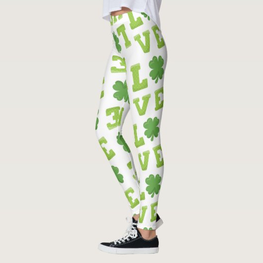 Liebe St Patrick's Day Clover Leggings (Links)