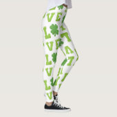 Liebe St Patrick's Day Clover Leggings (Rechts)