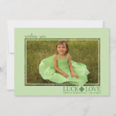 Liebe St. Patrick's Day Foto Cards (Vorderseite)