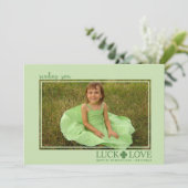 Liebe St. Patrick's Day Foto Cards (Stehend Vorderseite)