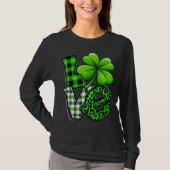 Liebe St Patricks Day Matching Family Kleeblatt Gr T-Shirt (Vorderseite)