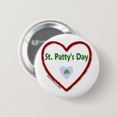 Liebe St. Patty Button (Vorne & Hinten)