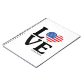 Liebe Staaten Notizblock (Linke Seite)