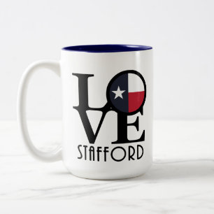 LIEBE Stafford texas 15oz Zweifarbige Tasse