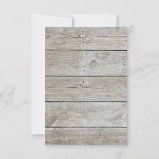 Liebe Stall Weddings UAWG RSVP Karte (Rückseite)