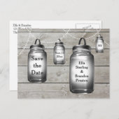 Liebe Stallhochzeiten speichern Datum Ankündigungspostkarte (Vorne/Hinten)