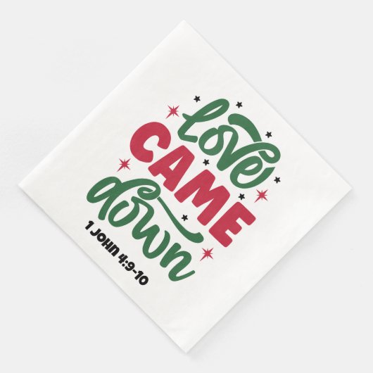 Liebe - Standard Cocktail Napkins Serviette (Ecke)