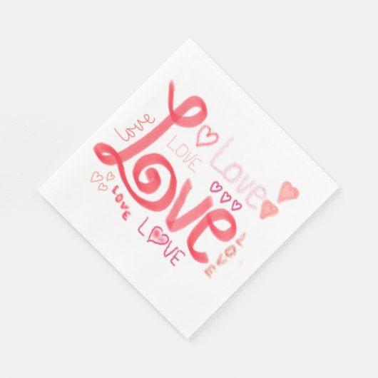 LIEBE Standard-Napkins Serviette (Ecke)