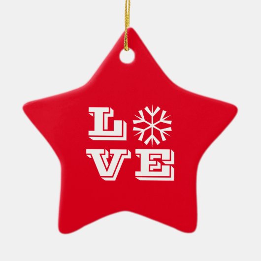 Liebe Star Ornament (Vorne)