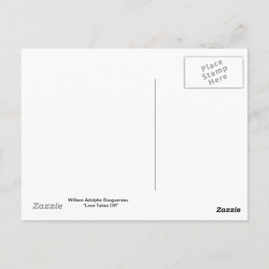 Liebe startet von Bouguereau Postkarte (Rückseite)