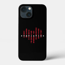 Liebe Statistik iPhone Case (dunkle Farbe)