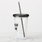 Liebe statt Krieg Acryltrinkbecher (Links)