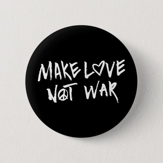 Liebe statt Krieg Button (Vorderseite)