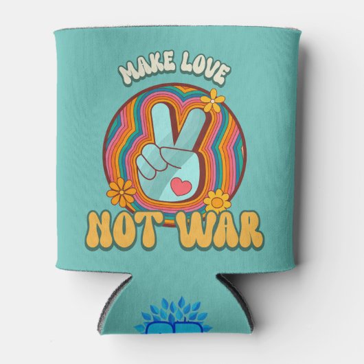 Liebe statt Krieg Dosenkühler (Vorderseite)