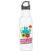 Liebe statt Krieg Edelstahlflasche (Vorderseite)