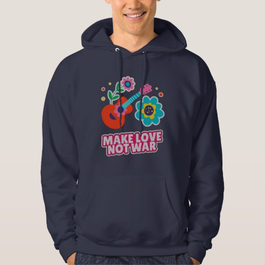 Liebe statt Krieg Hoodie (Vorderseite)