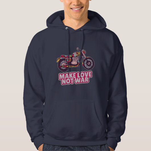 Liebe statt Krieg Hoodie (Vorderseite)