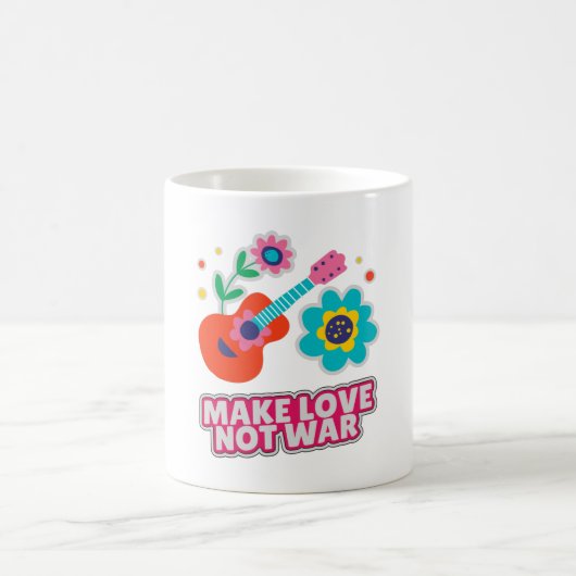 Liebe statt Krieg Kaffeetasse (Mittel)