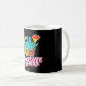 Liebe statt Krieg Kaffeetasse (VorderseiteRechts)