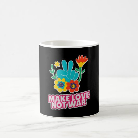 Liebe statt Krieg Kaffeetasse (Mittel)