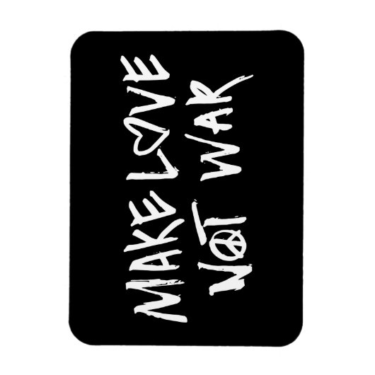 Liebe statt Krieg Magnet (Vertikal)