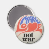 Liebe statt Krieg Magnet (Vorderseite/Rückseite)